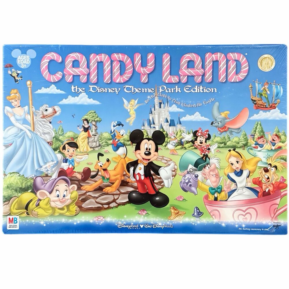 NEW Milton Bradley Candy Land Disney Theme Park Board Game Ages 3+ Adult Child